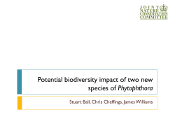 Potential biodiversity impact of two new species of
