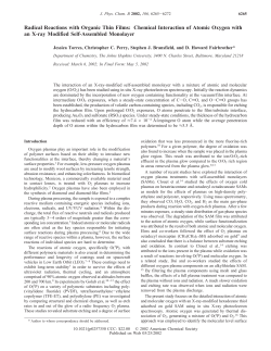 Radical Reactions with Organic Thin Films: Chemical Interaction of