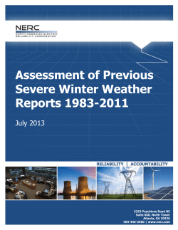 Assessment of Previous Severe Winter Weather Reports