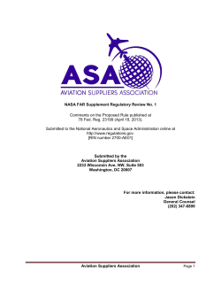 ASA Files Comments on NASA Counterfeit Definition