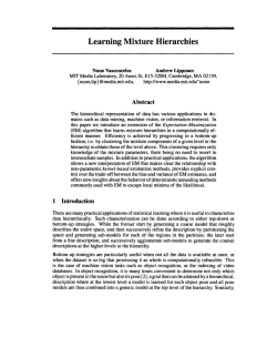 Learning Mixture Hierarchies