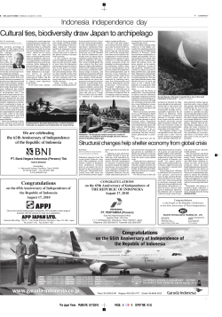 Cultural ties, biodiversity draw Japan to archipelago