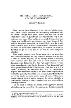 RETRIBUTION: THE CENTRAL AIM OF PUNISHMENT