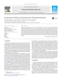 Incorporation of lithium and nitrogen into CVD diamond thin films