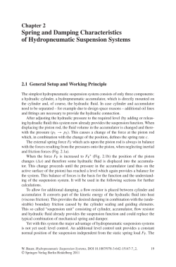 Spring and Damping Characteristics of Hydropneumatic Suspension