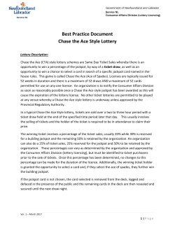 Chase the Ace Best Practices - Service NL