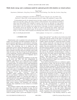 Misfit elastic energy and a continuum model for epitaxial growth with