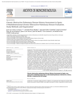 Chronic Obstructive Pulmonary Disease History Assessment in Spain