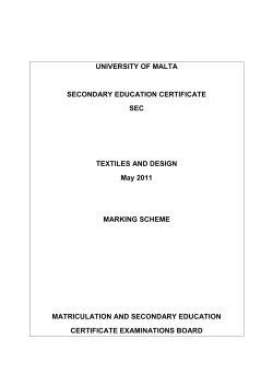 sec textiles and design may 2011 marking scheme