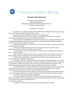 25 Points of the Nazi Party