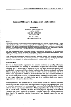 Indirect Offensive Language in Dictionaries