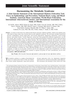 Joint Scientific Statement