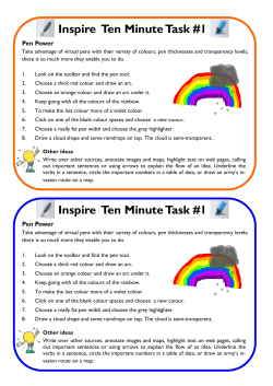 ten minute tasks