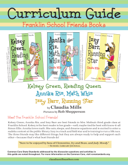 Kelsey Green, Reading Queen Annika Riz, Math Whiz Izzy Barr