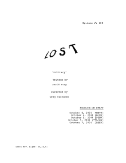 Lost Script - 108 - Solitary.fdr Script