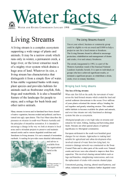 Fact sheet - Department of Water