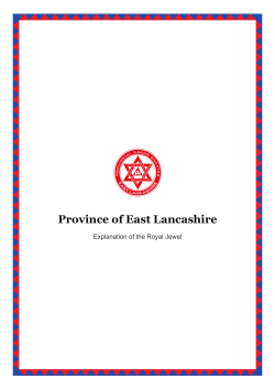 The Royal Arch Jewel - The Provincial Grand Lodge of East