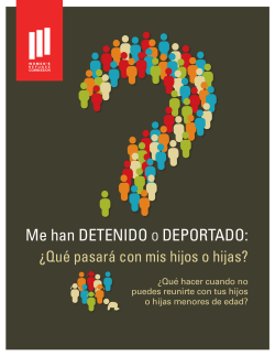 Me han DETENIDO o DEPORTADO - Women`s Refugee Commission