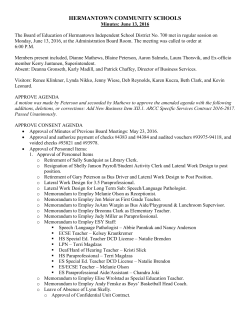 HERMANTOWN COMMUNITY SCHOOLS