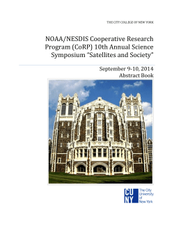 NOAA/NESDIS Cooperative Research Program - NOAA