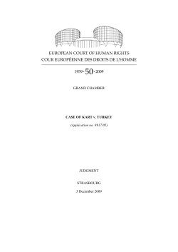 GRAND CHAMBER CASE OF KART v. TURKEY - HUDOC