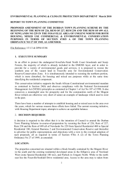 FOSAVILLE REZONING REPORT MARCH 2010 a