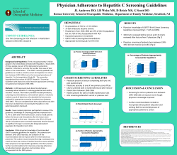Physician Adherence to Hepatitis C Screening