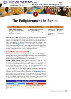 The Enlightenment in Europe