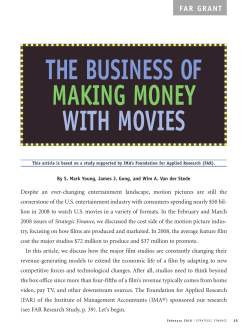 the business of making money with movies