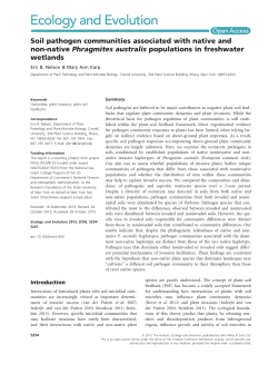 Soil pathogen communities associated with native and nonnative