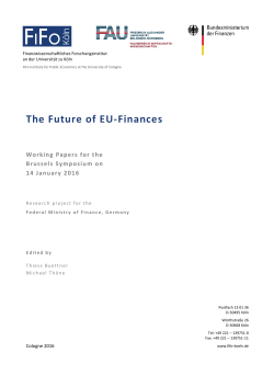 The Future of EU-Finances