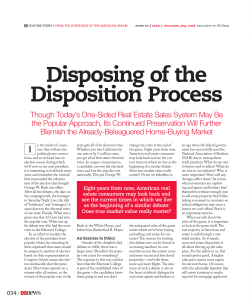 Disposing of the Disposition Process