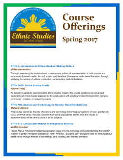 Making Culture - UCSD`s Ethnic Studies