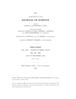 journal of science. - an der Universit&auml;t Duisburg