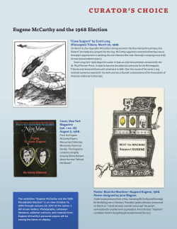Eugene McCarthy and the 1968 Election - Collections