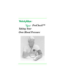 ProCheck&trade; Taking Your Own Blood Pressure