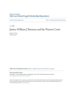 Justice William J. Brennan and the Warren Court
