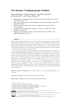 The Densest k-Subhypergraph Problem - DROPS