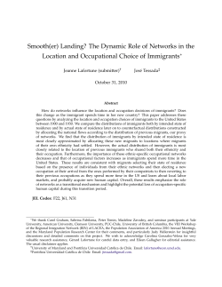 Smooth(er) Landing? The Dynamic Role of Networks in