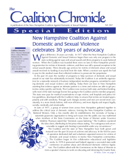 Fall 2007 - New Hampshire Coalition Against Domestic and Sexual