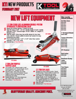 New Lift Equipment - K Tool International