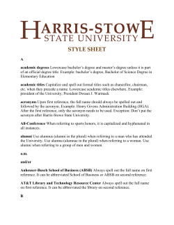 style sheet - Harris-Stowe State University