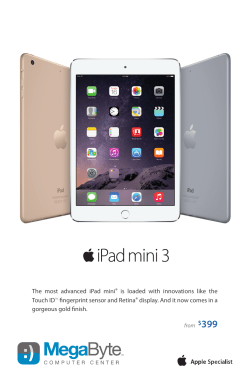 The most advanced iPad mini® is loaded with innovations like the