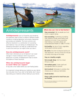 Antidepressants - Harvard Pilgrim Health Care