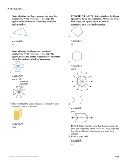 State whether the figure appears to have line symmetry. Write yes or