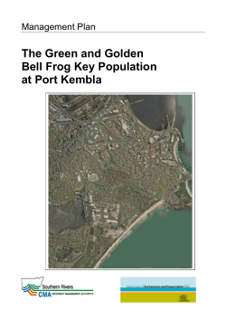 The Green and Golden Bell Frog Key Population at Port Kembla
