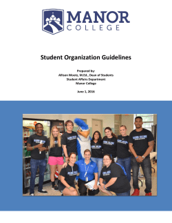 Student Organization Guidelines