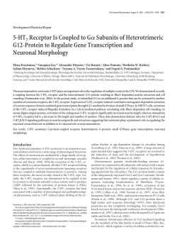 5-HT7 Receptor Is Coupled to G Subunits of Heterotrimeric G12