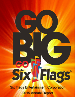 2015 Annual Report - Six Flags