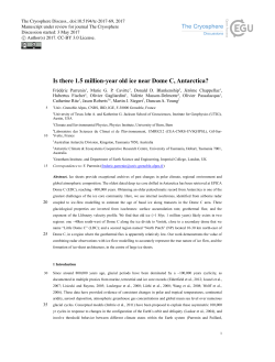 Is there 1.5 million-year old ice near Dome C, Antarctica?